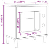 Cat House Black 51 x 30 x 52 cm Engineered Wood 8000654