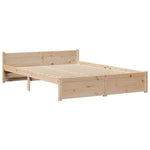Bookcase Bed without Mattress 140x190cm Solid Wood Pine 3322433