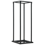 ZNTS Firewood Rack with Base Black 37x37x113 cm Steel 284702