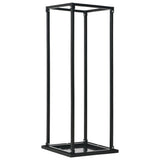ZNTS Firewood Rack with Base Black 37x37x113 cm Steel 284702