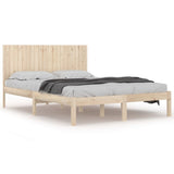Bed Frame without Mattress 200x200 cm Solid Wood Pine 3104433