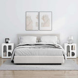 Bedside Table 2 pcs White 40 x 35 x 50 cm Engineered Wood 891245