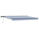Manual Awning Frame with LEDs 4 x 3 m Polyester with PU coating 3420838