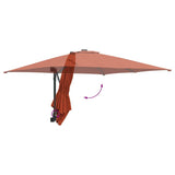 Garden Parasol Terracotta 248.5 x 247.5 x 160 cm 42003240