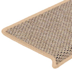 ZNTS Stair Mats Self-adhesive Sisal-Look 30 pcs 65x21x4 cm Light Beige 3365892