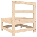 Garden Middle Sofas 2 pcs Solid Wood Pine 825513