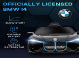 BMW i4 Licensed 12V Kids Electric Ride-On Car, with Remote Control, Portable Battery, Music, Horn, T3398P348391