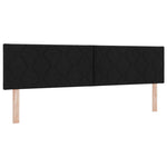 ZNTS LED Headboard Diamond Blocks Design Black 180 cm Fabric 3338241