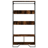 Wardrobe Smoked Oak 90x50x180 cm Engineered Wood 848671