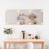 Wall Mirror with LED Lights 40x100 cm Glass Rectangle 3189154