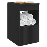 Bathroom Cabinet Black 30 x 41 x 50 cm Engineered Wood 890493