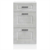 Kitchen Base Cabinet Porto Concrete Grey Engineered Wood 854224