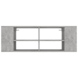 Wall-Mounted TV Cabinet Concrete Grey 102x35x35 cm Engineered Wood 806242
