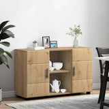 Sideboard with Shelf FLORIN Artisan Oak 88.5 x 30.5 x 55.5 cm 880300