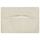 Cushion with Pillow HOUTEN 2 pcs Cream Microfiber Fleece 935713