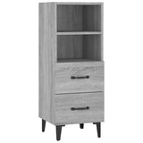 817418 Sideboard Grey Sonoma 34,5x34x90 cm Engineered Wood