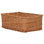 4 Piece Nesting Basket Set Brown Willow 286980