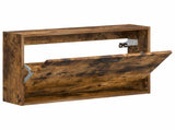 Wall-Mounted Shoe Cabinet UTRECHT 71 x 17 x 43 cm Smoked Oak 897730