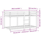 Bunk Bed Rectangular Modern 3214874
