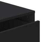 Corner Chest of Drawers Black 60x41x76 cm Engineered Wood 852871