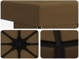 Gazebo 3 x 3 m Taupe Polyester and Steel 190 gsm 900354