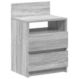 Bedside Cabinets 2 pcs with 2 Drawers Grey Sonoma 40x33x60 cm 858571