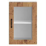 Kitchen Wall Cabinet with Glass Door Porto Old Wood 854015