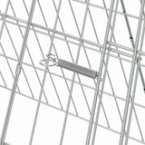 Rabbit Cage Silver 650 x 55 x 55 cm Galvanised Steel 42019227