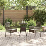 Garden Dining Set 3 pcs Brown Poly rattan 3334943