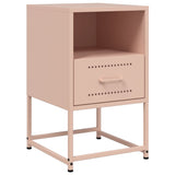 ZNTS Bedside Cabinet Pink 36x39x60.5 cm Steel 846556