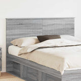 Headboard with Headboard Grey Sonoma 150 cm Engineered wood 887754
