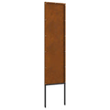 Garden Privacy Screen Rusty 32 x 140 cm Weathering Steel 876223