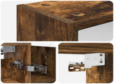 Bathroom Mirror Cabinet Smoked Oak 73.5 x 16 x 62.5 cm 889171