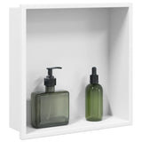 Shower Niche Matt White 32x32x9 cm Stainless Steel 4005127