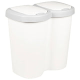 Garbage Bin White 49.5 x 30 x 46.5 cm PP 42033397