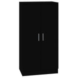 Shoe Cabinet Black 55x35x108 cm Engineered wood 342665