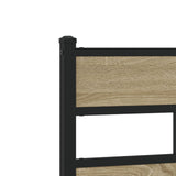 Bed Frame without Mattress Sonoma Oak 137x190 cm Engineered Wood 4017253