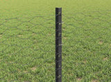 Welded Wire Fence 50 x 0.6 m PVC-Coated Steel Grey Mesh 3336887
