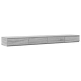 ZNTS Bed Drawers Grey Sonoma 200x36,5x16,5 cm Engineered Wood 866920