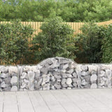 Arched Gabion Baskets 30 pcs 200x50x60/80 cm Galvanised Iron 3146295