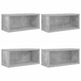 CD Storage Rack 4 pcs Concrete Grey 40 x 17 x 17 cm 8012717
