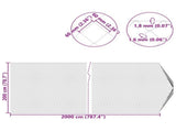 Chain Link Fence Galvanised 2 x 20 m Glass 42033073
