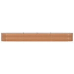 Garden Raised Bed Brown 400 x 80 x 44 cm Steel 42011330