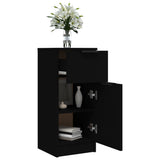 Sideboard Black 30x30x70 cm Engineered Wood 811117