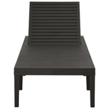 Sun Lounger Plastic Anthracite 315827
