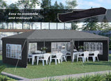 3 x 6m Pop-Up Gazebo, with Removable Walls - Grey T3398P317608
