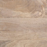 Coffee Table White 80x51x40 cm Solid Wood Mango 377464