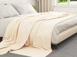 Throw Blankets 24 pcs Cream 240 x 220 cm Fleece 42017115