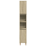 3 Piece Bathroom Furniture Set Sonoma Oak Engineered Wood 3307669