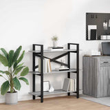 Bookshelf Grey Sonoma 100 x 33.5 x 102 cm Engineered Wood 883949